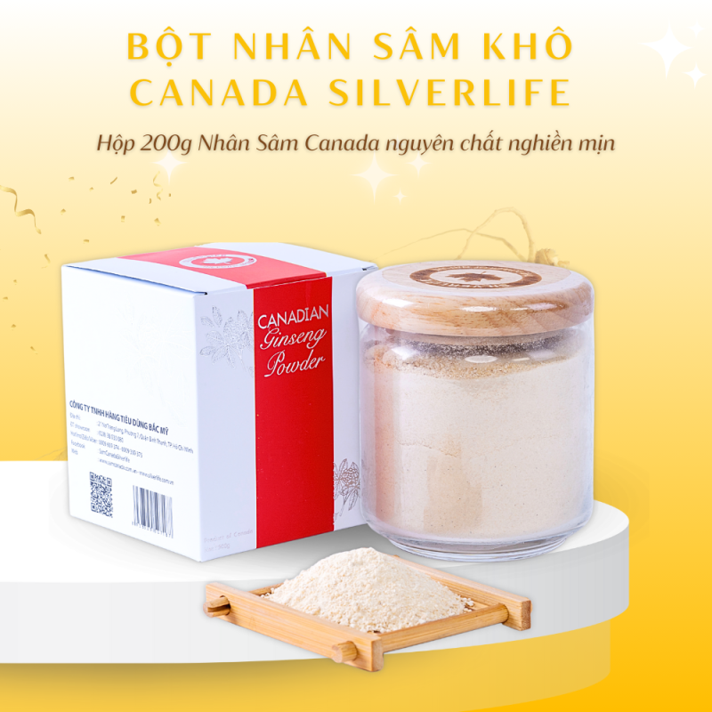 Bột Nhân Sâm Canada SilverLife Powder 200g