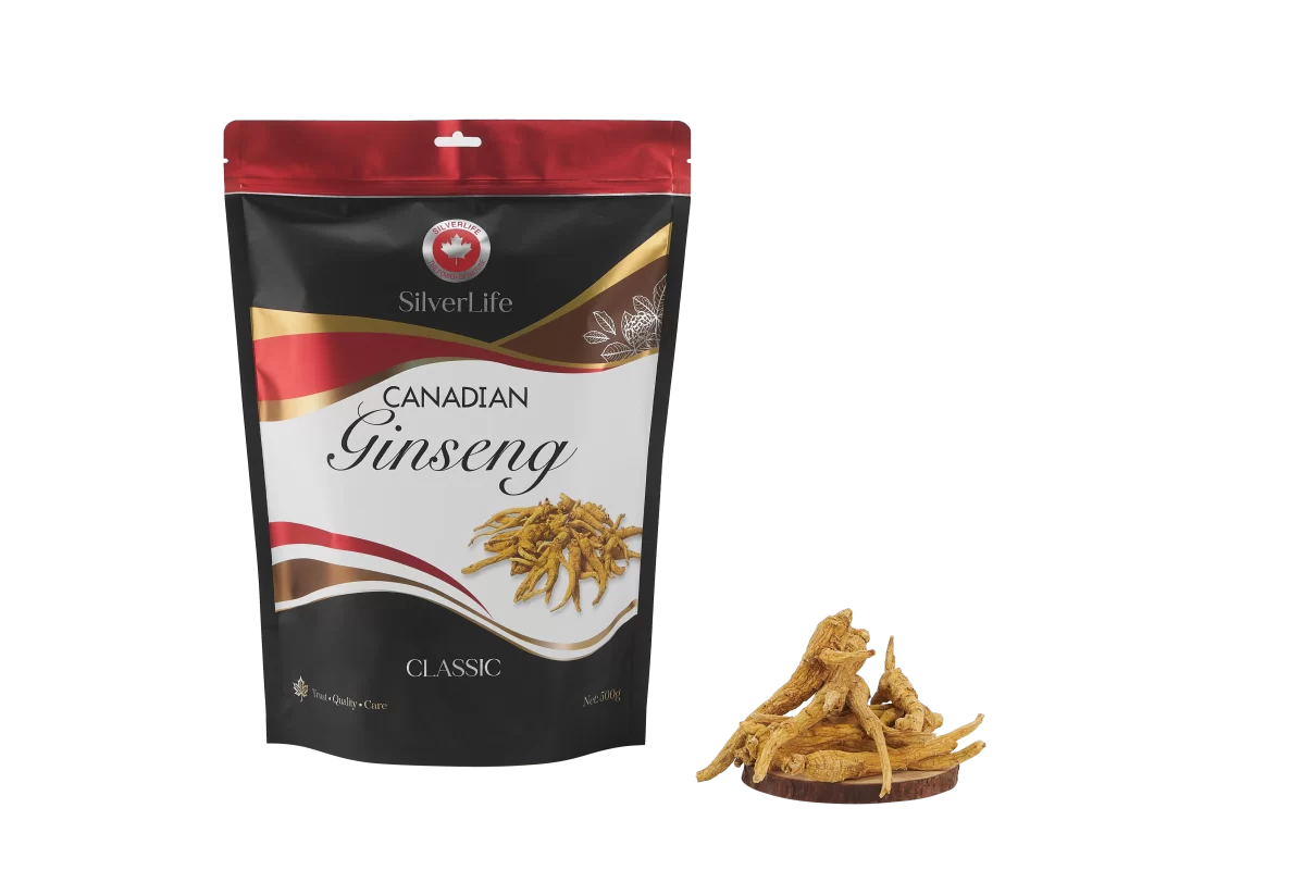 Nhân Sâm Canada SilverLife Diamond 500g – Củ Đại 25–32g | Sâm Nguyên Liệu Cao Cấp