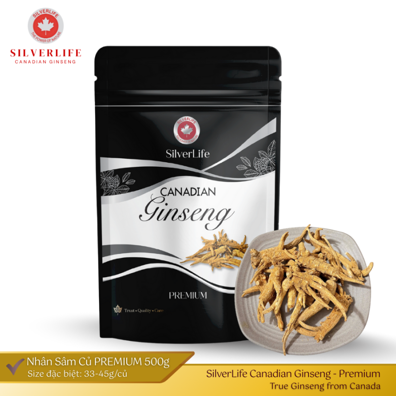 Nhân sâm Canada SilverLife Premium túi 500g